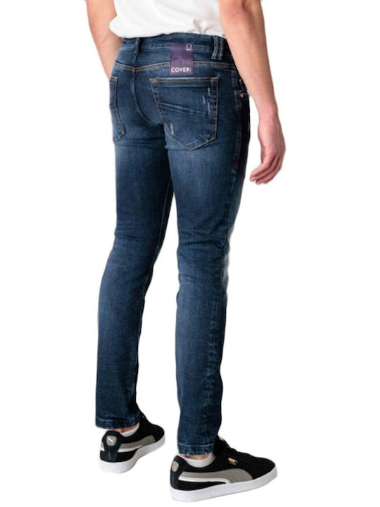 Cover Jeans Herren Jeanshose in Skinny Fit Blau