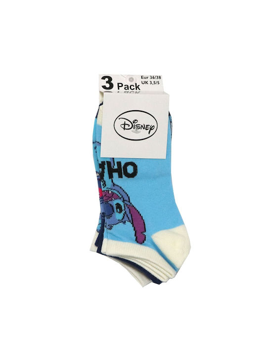 Disney Women's Socks Light Blue 3Pack