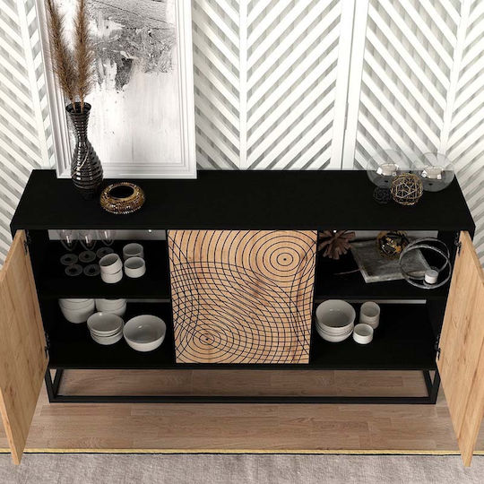 Sideboard Themis Wooden Beige 150x35x83.6cm
