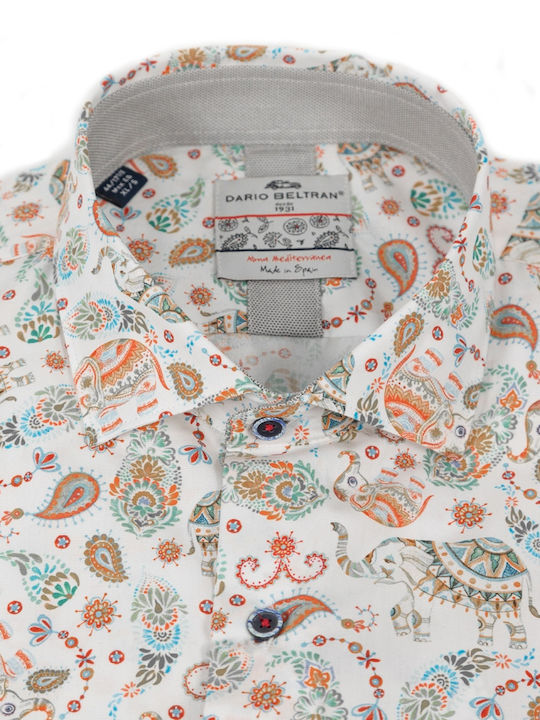 Long Sleeve Cotton Shirt in Regular Fit Multicolour