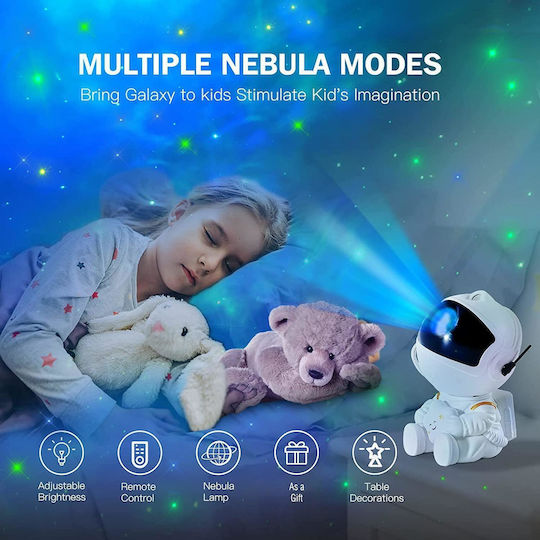 XO Παιδικό Φωτιστικό Projector Astronaut Sky με Προβολή Αστεριών Λευκό 8.5x5x7.6εκ. XO Παιδικό Φωτιστικό Projector Astronaut Sky με Προβολή Αστεριών Λευκό 8.5x5x7.6εκ.