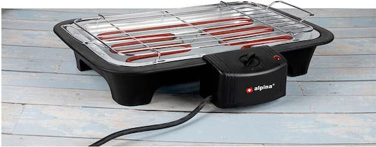 Alpina Appliances With Legs Electric Grill Grill 2000W with Adjustable Thermostat 40cmx26cmcm