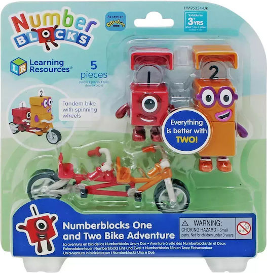 Learning Resources Numberblocks Αριθμοκυβάκια Ένα και Δύο Περιπέτεια με το Ποδήλατο Εκπαιδευτικό Παιχνίδι Γνώσεων για 3+ Ετών