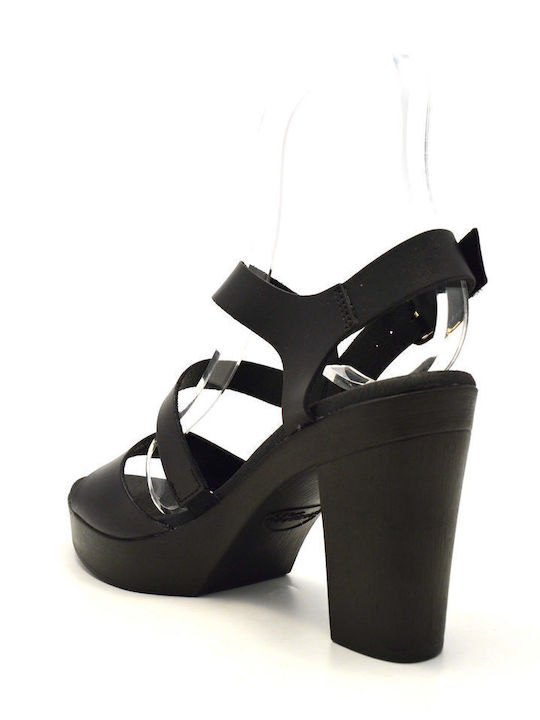 Leather Sandals Black