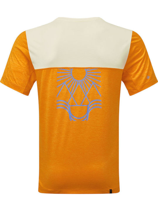 T-shirt White Blue Orange