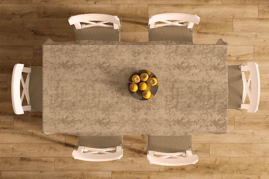 Dimcol Set 2 Pieces Panama Shadow Stain Resistant Brown 140x220cm