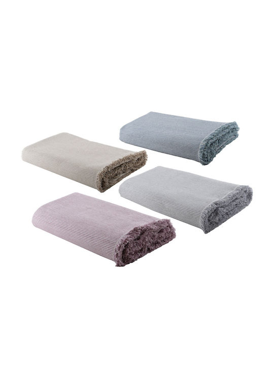 Nef-Nef Homeware Nature 22 Ριχτάρι Διθέσιου Καναπέ Ζακάρ 170x250εκ. Lilac 030995