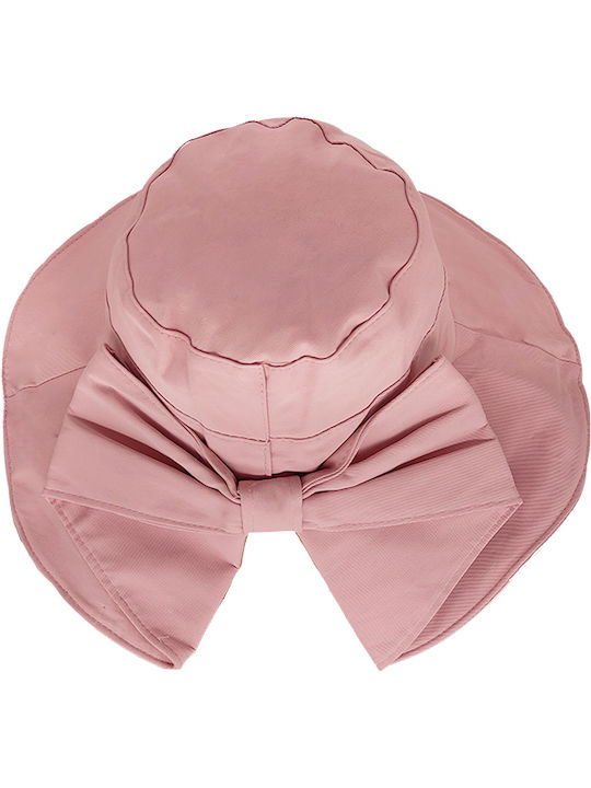 Frauen Stoff Hut Cloche Rosa