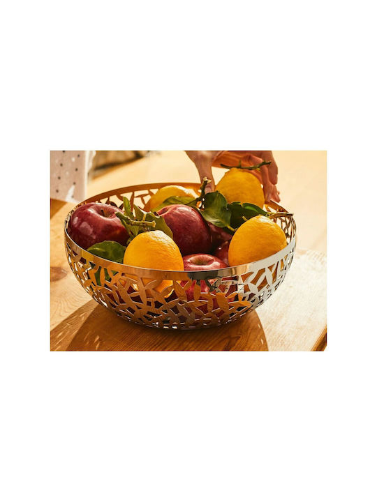 Alessi Cactus Fruit Bowl Inox Silver 21x21x9.5cm