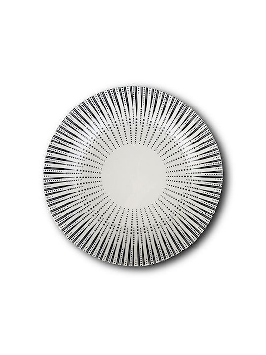 Nava Plate Shallow made of Porcelain White with Diameter 20cm