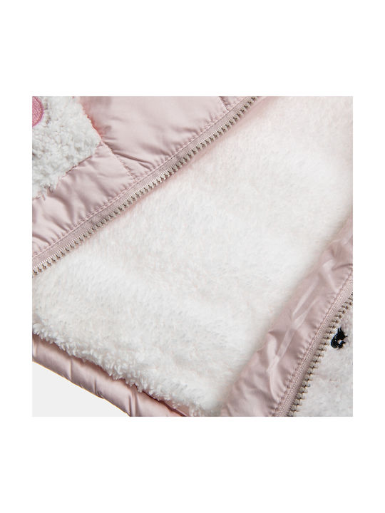 Alouette Girls Quilted Coat Pink with Lining & Ηood