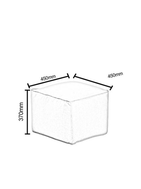 Bean Bag Chair Stool Waterproof Khepri Red 45x45x37cm