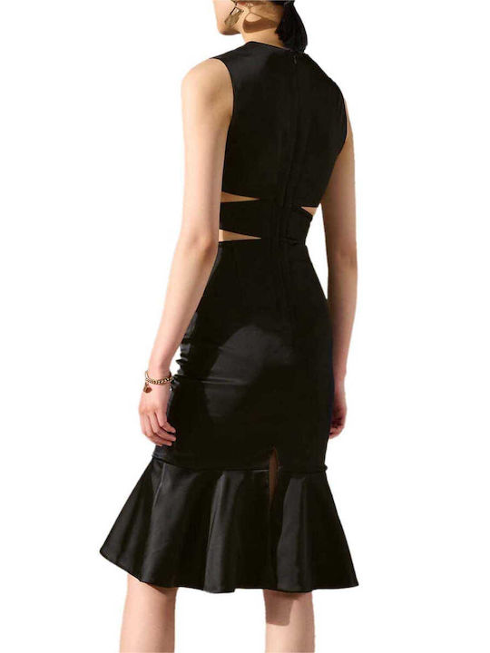 Karl Lagerfeld Sommer Mini Abendkleid Schwarz