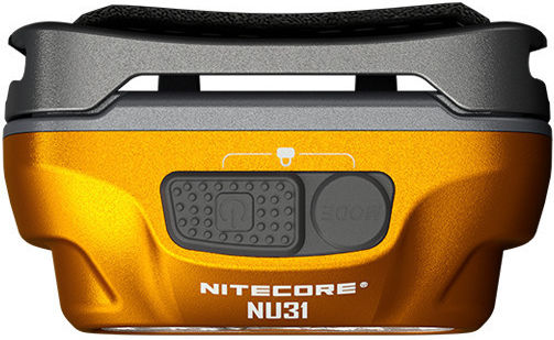 NiteCore Rechargeable Headlamp LED IP66 with Maximum Brightness 550lm NU31 Orange Orange