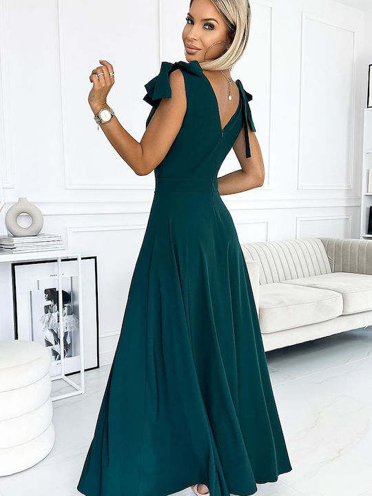 Numoco Summer Maxi Evening Dress Green