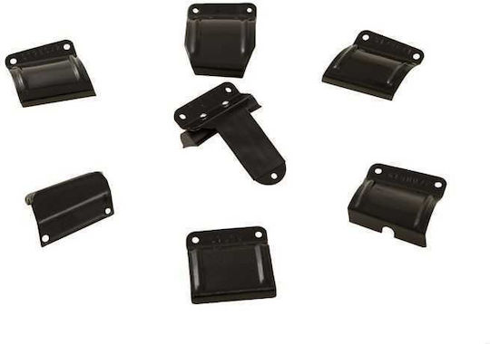 Hermes Metallic Car Roof Bars 110cm for Toyota Corolla Verso 5D Set with Roof Rack Legs Black