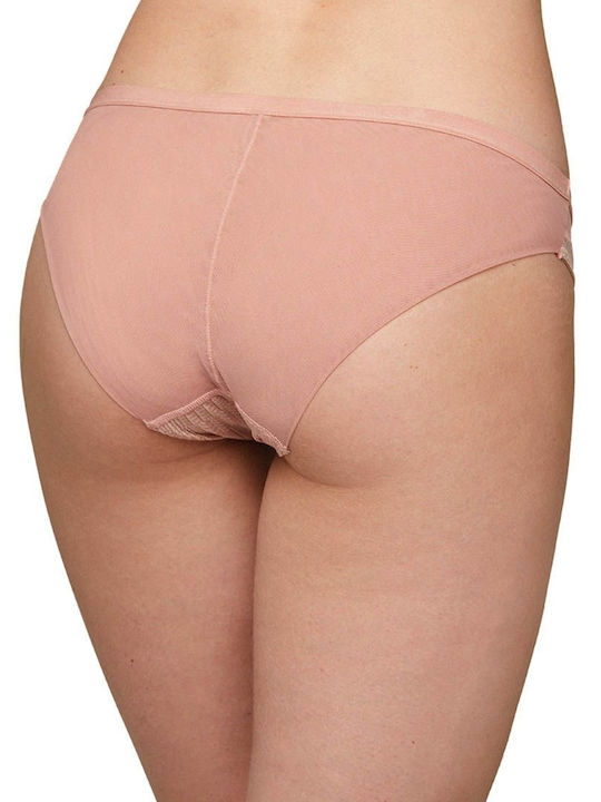 Ysabel Mora Damen Slip mit Spitze Rosa