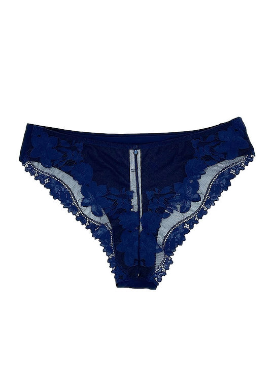 Leilieve Women's Brazil with Lace Navy Blue