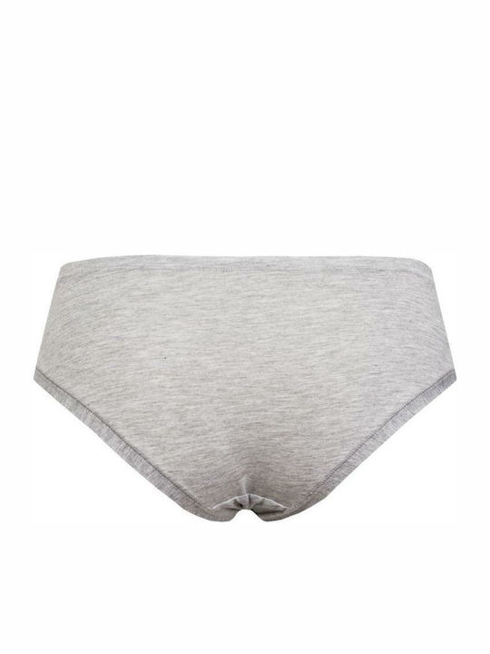 Sielei Baumwolle Hochtailliert Damen Slip Nahtlos Gray