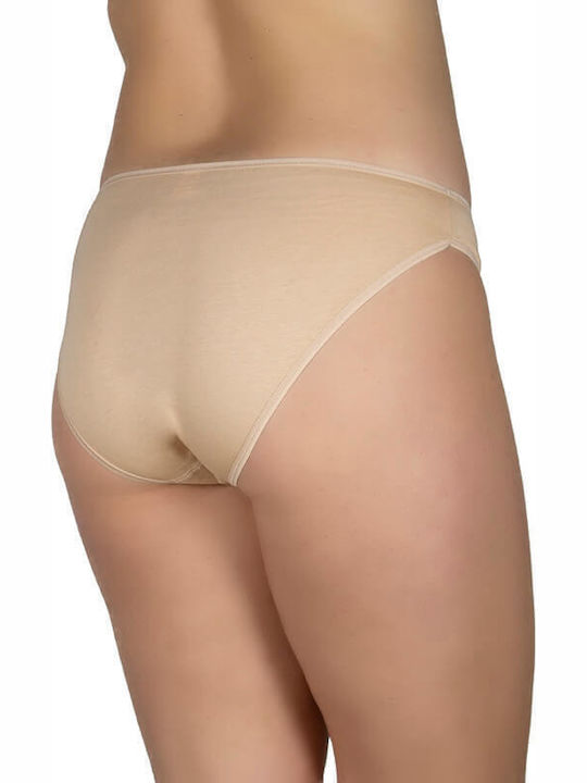 A.A UNDERWEAR Tai Baumwolle Damen Slip MultiPack Beige