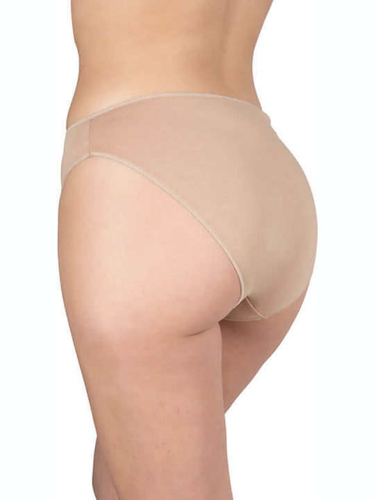 A.A UNDERWEAR Tai Βαμβακερά Γυναικεία Slip MultiPack Μπεζ