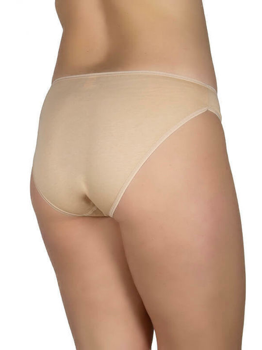 Βαμβακερά Γυναικεία Slip MultiPack Μπεζ
