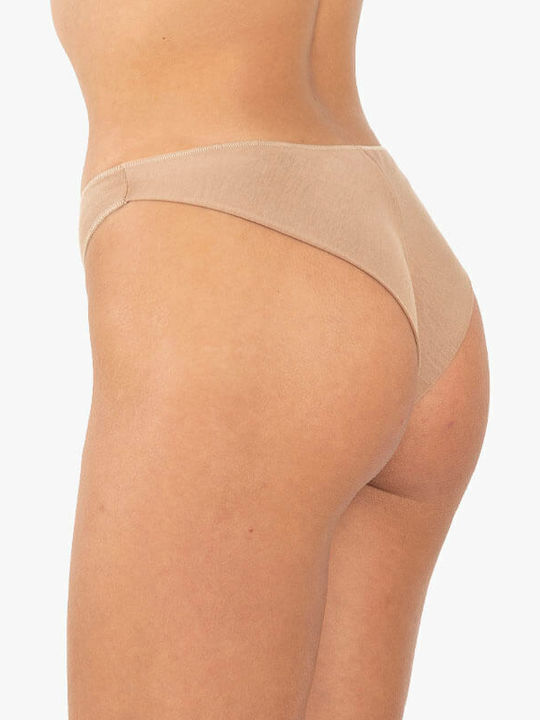 A.A UNDERWEAR Women's Brazil MultiPack Seamless Beige