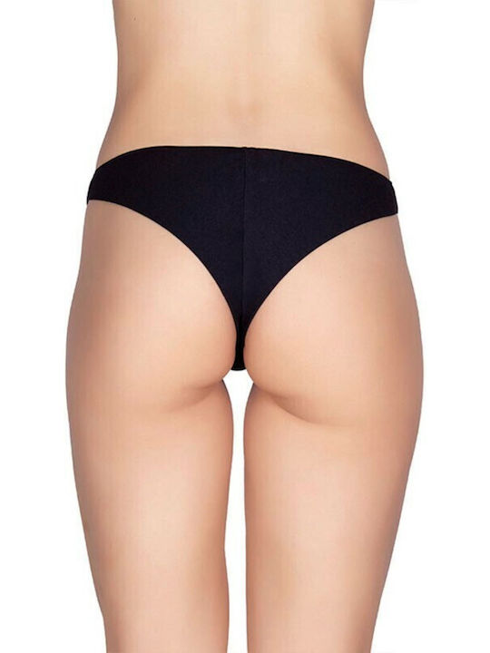 A.A UNDERWEAR Baumwolle Damen Brasilien 2Pack Schwarz