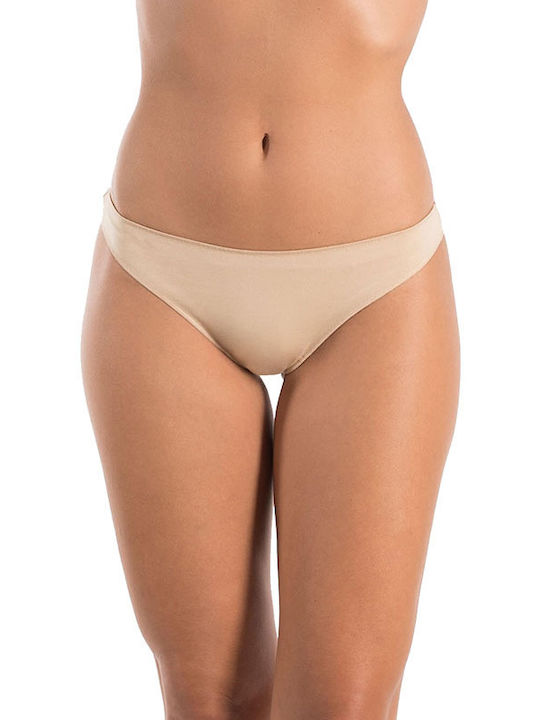 Γυναικεία Brazil 3Pack χωρίς Ραφές Μπεζ