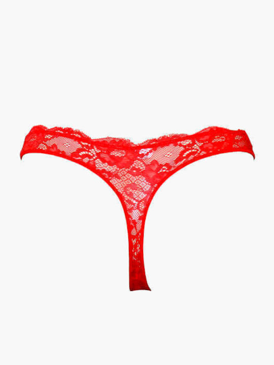 Women's String 2Pack with Lace Navy Blue