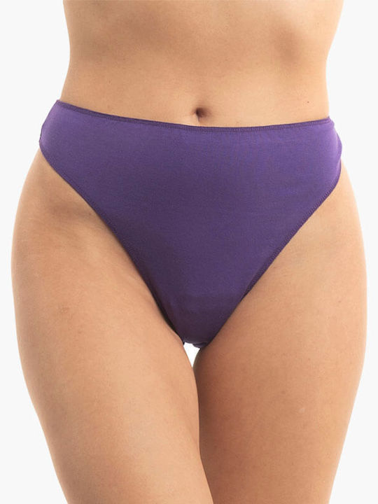 Γυναικεία String 2Pack χωρίς Ραφές Μωβ