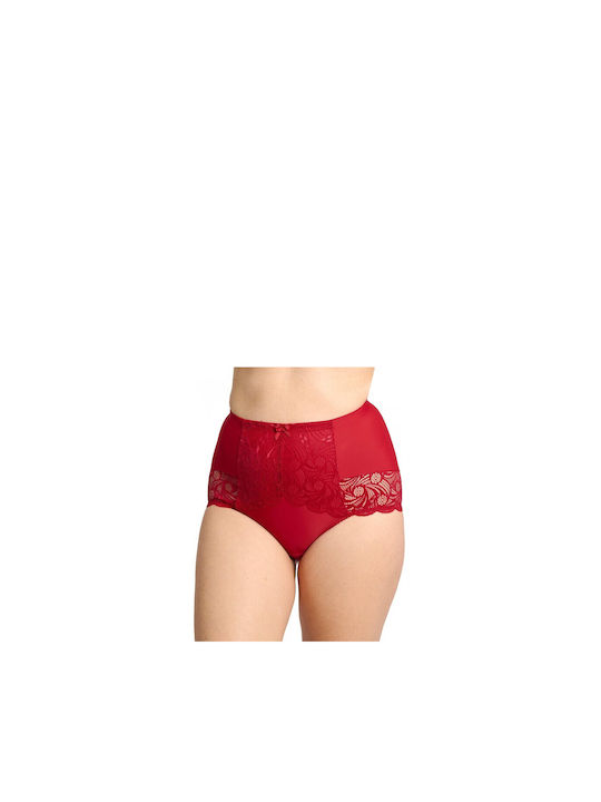 Sans Complexe Hochtailliert Damen Slip Rot