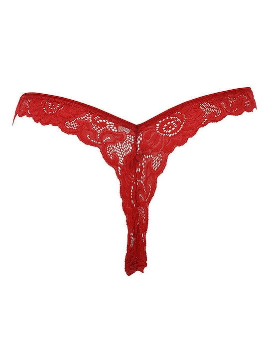 G Secret Women's Lace String Red