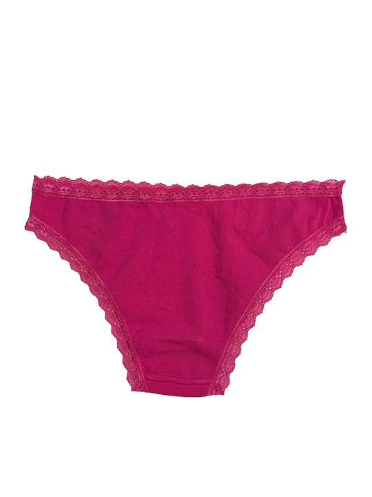 Damen Brasilien mit Spitze Fuchsie
