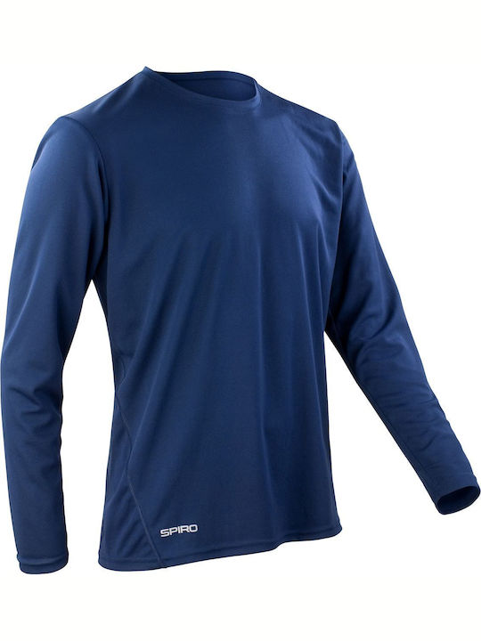 Result Men's Long Sleeve Promotional Blouse Navy Blue