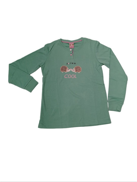 Noidinotte Winter Women's Pyjama Set Green