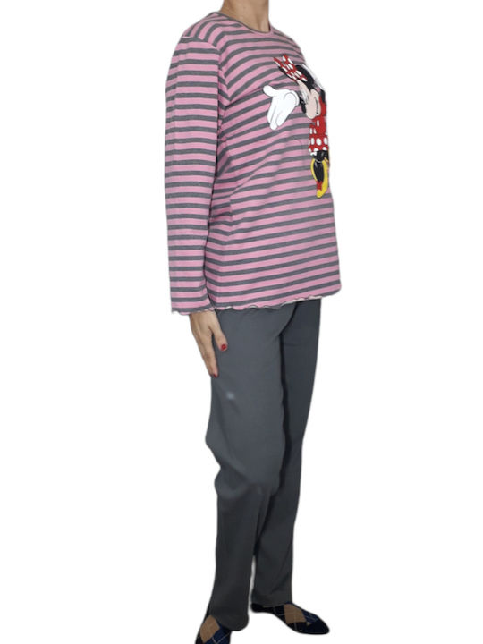 Christies Winter Women's Pyjama Set Cotton Gray