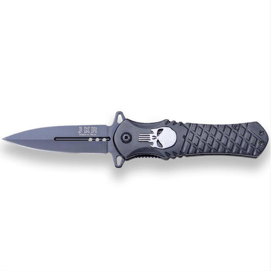 Joker Spring Assisted Pocket Knife Gray with Blade made of Stainless Steel