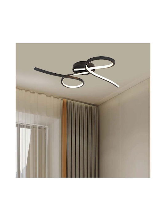 V-TAC Ceiling Mount Light 61cm Black with Integrated LED