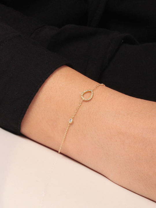 Abadianakis Bracelet Chain made of Gold 9K