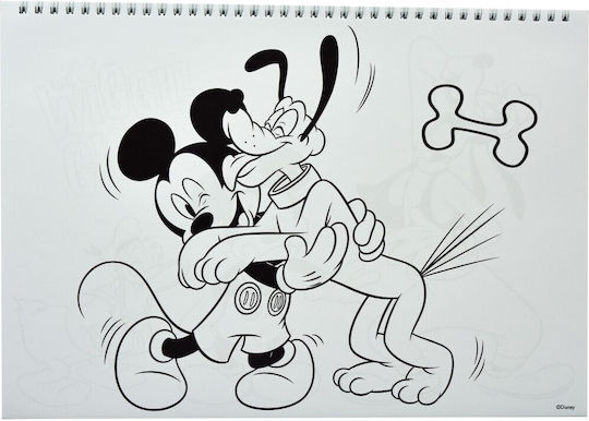 Gim Блок За Рисуване Mickey C4 (22,9 x 32,4 см)