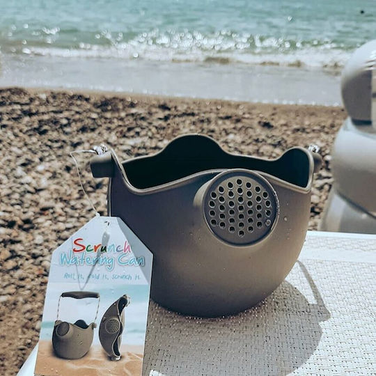 Scrunch Silicone Beach Watering Can Brown