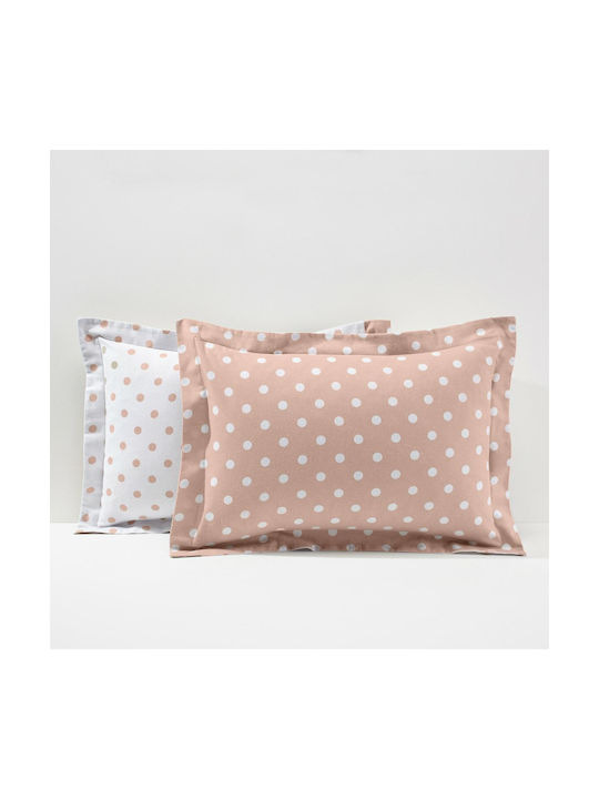 La Redoute Interieurs Față de Pernă Flanel Oxford Roz 50x70cm.