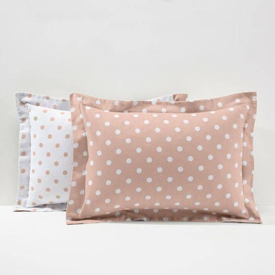 La Redoute Interieurs Pillowcase Flannel Oxford Pink 50x70cm.