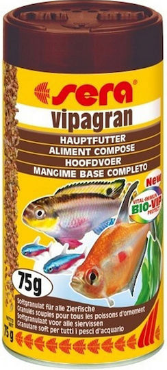 Sera Vipagran Nature Tropical Fish Food Granules with Spirulina 100ml