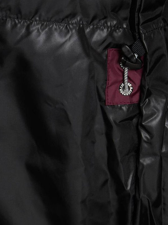 Lungă Jachetă de femei Puffer Burgundy