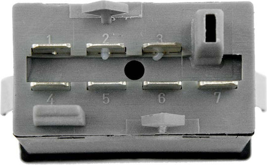 NTY Car Hazard Switch for Audi A4 1994-1999 7pin Black
