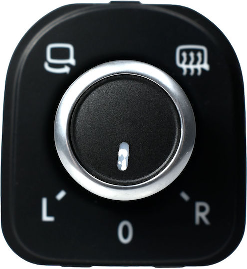 Prasco Car Mirror Switch for Volkswagen Jetta Black