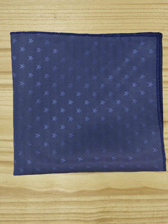 JFashion Men's Handkerchief Navy Blue