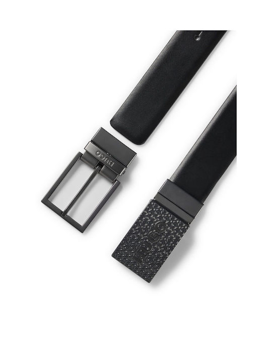 Hugo Boss Men's Leather Belt Black